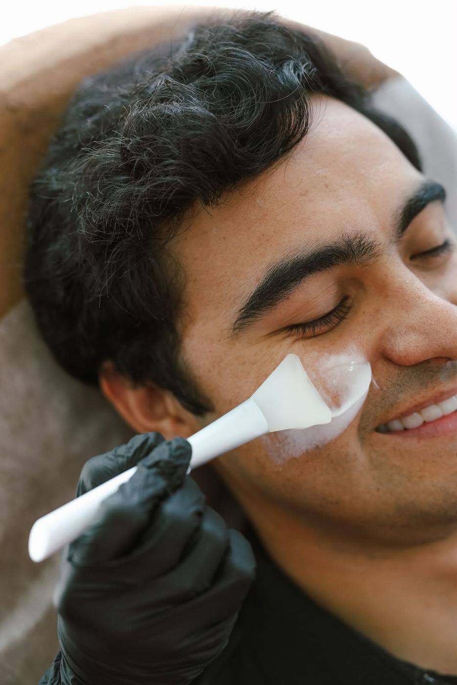 Tratamiento facial en curso